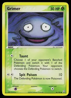 Pokemon Team Rocket Returns 56/109 Grimer Pokemon Card - Image 1