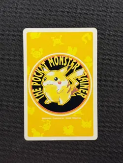 Marowak Poker Card Pikachu Yellow Back 8 of Clubs Japanese Moderately Played - Image 2