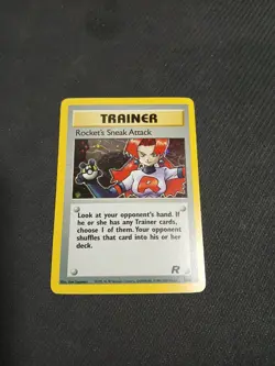 Rockets Sneak Attack 16/82 Rare Holo Team Rocket WOTC Pokemon Card - LP - Image 1