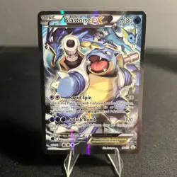 Pokemon TCG Card - Blastoise EX XY122 Black Star Promo Full Art XY Holo Rare - Image 1