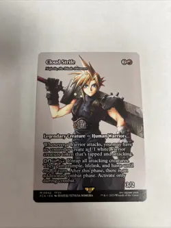 Cloud Strife Najeela The Blade Blossom Showcase Nonfoil Card #0042 MTG LP - Image 1