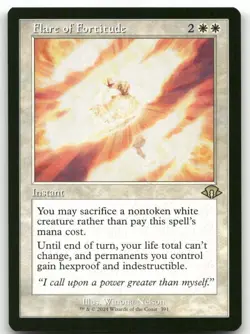 Flare of Fortitude (Retro Frame) #391 MTG Modern Horizons 3 NM X1 - Image 1