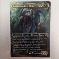MTG Indominus Rex, Alpha Jurassic World Collection 0014 Foil Rare - Image 1