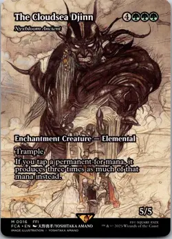 The Cloudsea Djinn - Nyxbloom Ancient (Showcase) 16 FCA NM MTG - Image 1