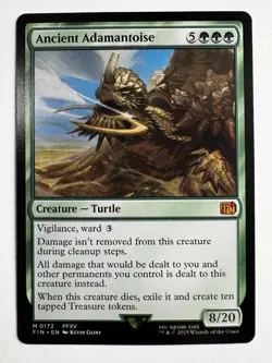 Ancient Adamantoise 172 – MTG Final Fantasy Mythic 8/20 Turtle Commander Green - Image 1