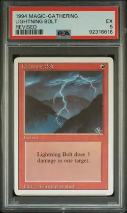 1994 MTG REVISED LIGHTNING BOLT PSA 5 - Image 1