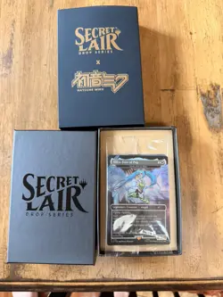 MTG Magic ENGLISH Secret Lair Hatsune Miku Winter Diva Foil Contents Sealed - Image 1