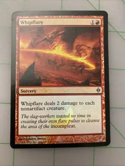 Magic the Gathering - MTG - Whipflare - New Phyrexia - Foil - Commander - EDH - Image 1