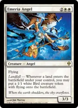 1x Emeria Angel - Foil Moderate Play MTG Magic - Kid Icarus - - Image 1