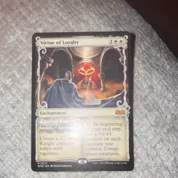 Magic: The Gathering Virtue of Loyalty Enchantment Wilds of Eldraine Mythic 277 - Image 1
