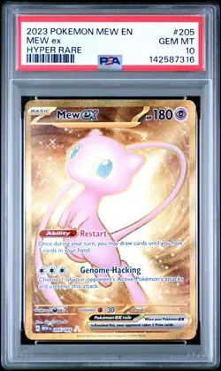 2023 POKEMON MEW EN-151 HYPER RARE #205 MEW EX PSA 10 - Image 1