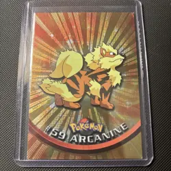 Pokemon Topps Chrome 2000 TV #59 Arcanine Spectra Holo Vintage Trading Card - Image 1