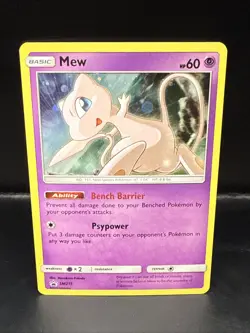 Pokemon TCG Black Star Promo ~ Mew Cosmos Holo SM215 B - Image 1