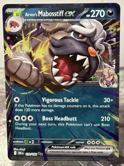 Arven’s Mabosstiff ex 139/182 – Destined Rivals – Pokemon TCG – NM - Image 1