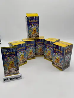 Lot of (190) Pokemon Korean SV8 Super Electric Breaker Booster Packs - Image 1