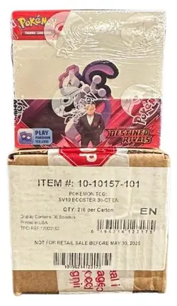 Pokemon Scarlet & Violet Destined Rivals Booster 6 Box Case #NJJ - Image 1