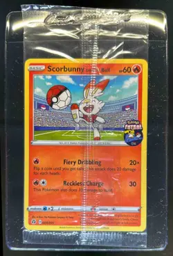 2020 Pokemon Futsal Promos Scorbunny on the Ball #004/005 - Image 1