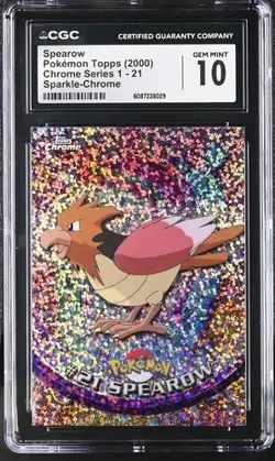 Pokemon 2000 Spearow Chrome Series 1 21 CGC 10 - Image 1