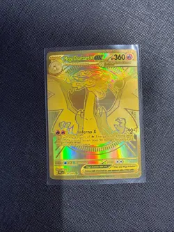 Gold Mega Charizard X EX 130/094 Phantasmal Flames—English— Pokemon — MINT 🔥🔥 - Image 1