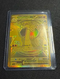Gold Mega Charizard X EX 130/094 Phantasmal Flames—English— Pokemon — MINT 🔥🔥 - Image 3