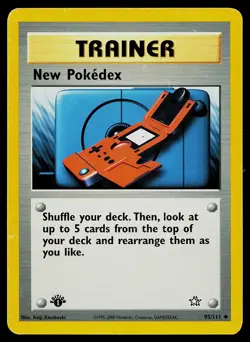 Pokemon Card New Pokedex 95/111 Neo Genesis 1st Edition - Image 1