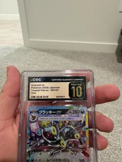 CGC Pristine 10 Umbreon ex 093/187 Pokemon Japanese Terastal Festival ex sv8a - Image 3