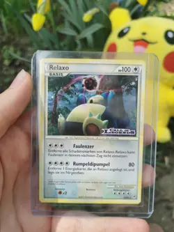 Pokemon RELAXO 33/95 Call of Legends Prerelease Promo Snorlax German DE Original - Image 1