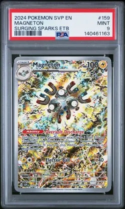 2024 POKEMON SVP EN-SV BLACK STAR PROMO #159 MAGNETON PSA 9 - Image 1
