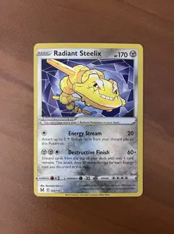 Radiant Steelix #124/196 (Lost Origin) - Pokemon TCG - Radiant Rare - M/NM - Image 1