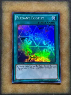 Yugioh Elegant Egotist LCJW-EN098 Super Rare 1st Ed LP - Image 1