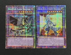 2025 YUGIOH MP25 1ST ED STARLIGHT RARE RED EYES SLASH & TYRANT DRAGON NM SET - Image 1