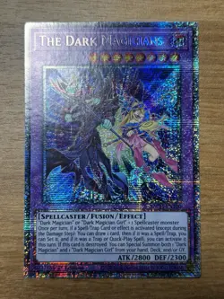 The Dark Magicians (Starlight Rare) BACH-EN100 Battle of Chaos 1st Edition LP - Image 1