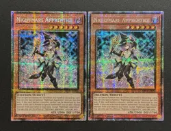 2025 YUGIOH MP25 1ST ED STARLIGHT RARE NIGHTMARE APPRENTICE X2 NM - Image 1