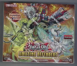 KONAMI Yu-Gi-Oh Amazing Defenders Booster Box - SEALED (24 Packs per Box) - Image 1
