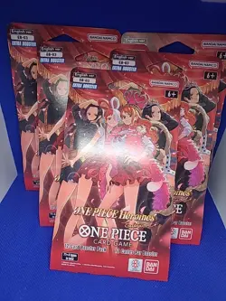 🔥ONE PIECE Heroines EB-03 Lot x5 Sleeved Booster pack English - Image 1