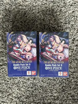 One Piece TCG OP-14 Azure Sea's Seven Double Pack Set Vol.9 DP-09 Lot of 2 New - Image 1