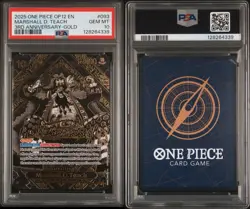 2025 ONE PIECE OP12-LEGACY OF THE MASTER 3RD ANNIV-GOLD MARSHALL D. TEACH PSA 10 - Image 5