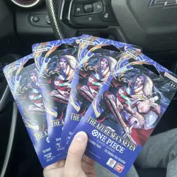 Lot Of 4x One Piece OP14 Sleeved Booster Packs - The Azure Sea’s Seven - English - Image 1