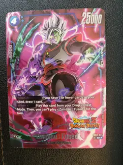 Zamasu Fused FB02-044 Alternate Art New Adventure Dragon Ball Dokkan Battle Card - Image 1