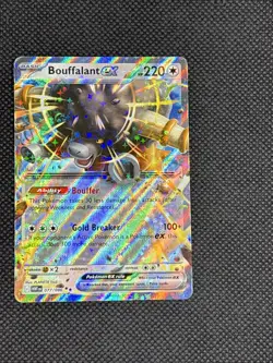 Bouffalant EX 077/086 Sv: White Flare Double Rare Holo Pokemon TCG Card NM - Image 3