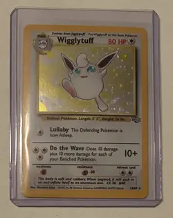 Pokemon TCG Wigglytuff #16/64 1999 Holo Jungle Card Vintage - Image 1