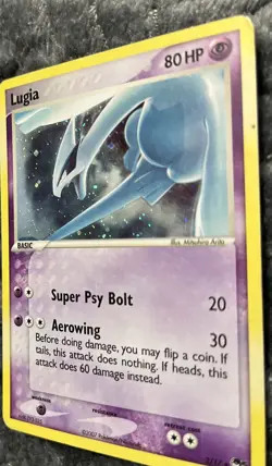 Lugia 002/017 POP Series 5 Holo Pokemon Card Played - Image 2