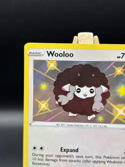 Wooloo - SV103/SV122 - Pokemon Shining Fates Sword Shield Shiny Rare Card NM - Image 3