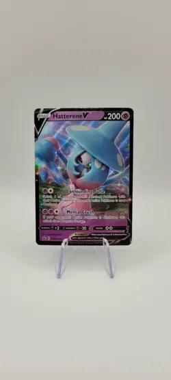 Pokemon TCG: Hatterene V SWSH055 Black Star Promo Card NM - Image 1