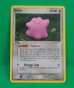 Vintage 2005 Pokemon TCG EX Delta Species Ditto 35/113 2005 Non Holo Card MINT - Image 1