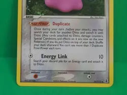 Vintage 2005 Pokemon TCG EX Delta Species Ditto 35/113 2005 Non Holo Card MINT - Image 3