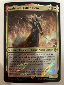 MTG Sephiroth, Fallen Hero (Surge Foil) Commander: Final Fantasy 0092 FFVII FF7 - Image 1