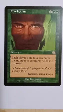 Biorhythm Onslaught Lightly Played MTG Magic See Description - Image 1