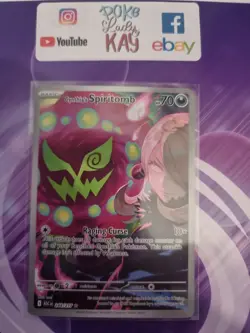 Pokemon TCG Ascended Heroes Cynthia's Spiritomb Illustration Rare 244/217 NM - Image 1