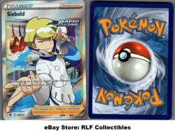 2021 Pokemon, Chilling Reign, #198/198 Siebold, Full Art Ultra Rare - Image 1